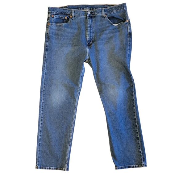 Levi's 505 Jeans Men's Size 40 x 30 Regular Straight Fit Blue Denim Pants - Picture 2 of 11